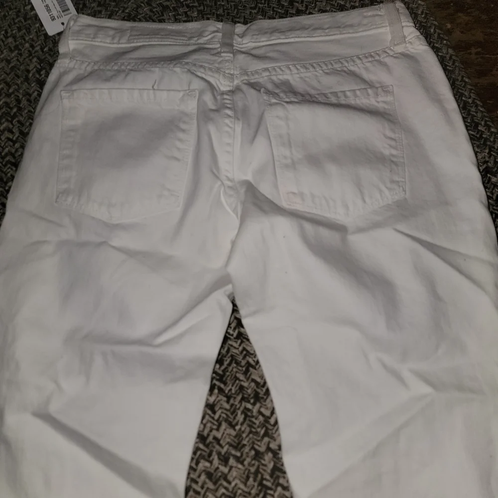 Pistola Remi Destroyed Raw Hem Boyfriend Jean cropped White Destructed Ripped